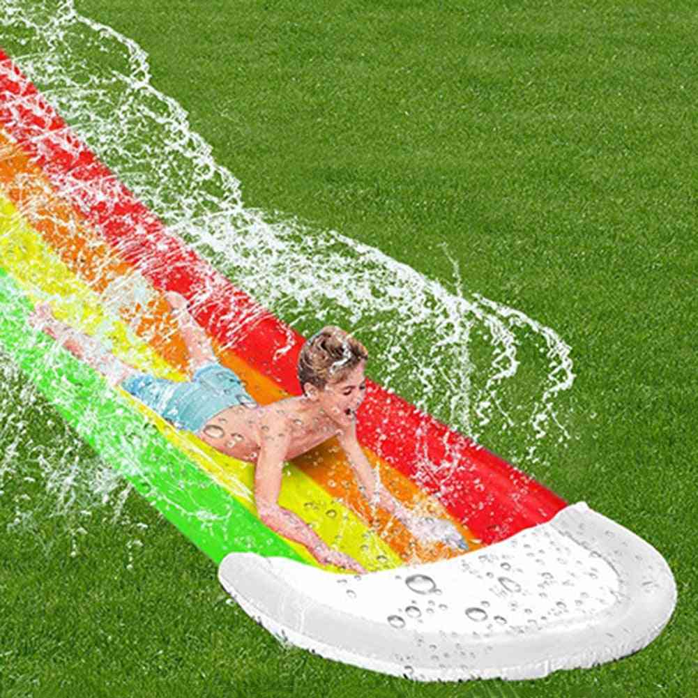 Wasserrutsche - aufblasbare Kinder Sommer PVC Schwimmbad Spiele Outdoor-Spielzeug