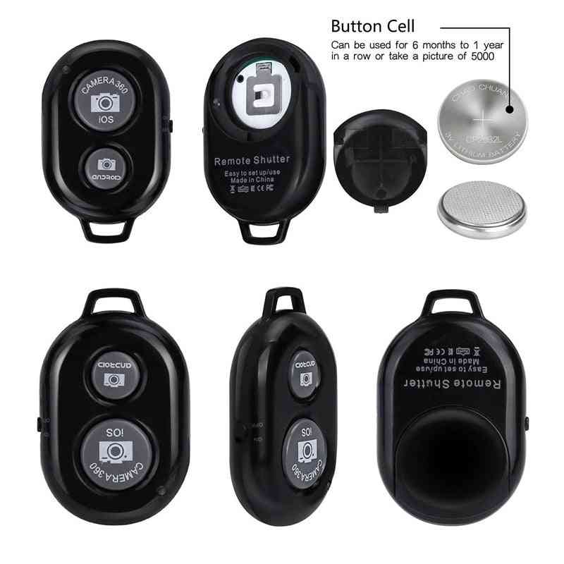 Buton de declanșare-autodeclanșator, telecomandă Bluetooth v3.0 selfie stick cu carcasă