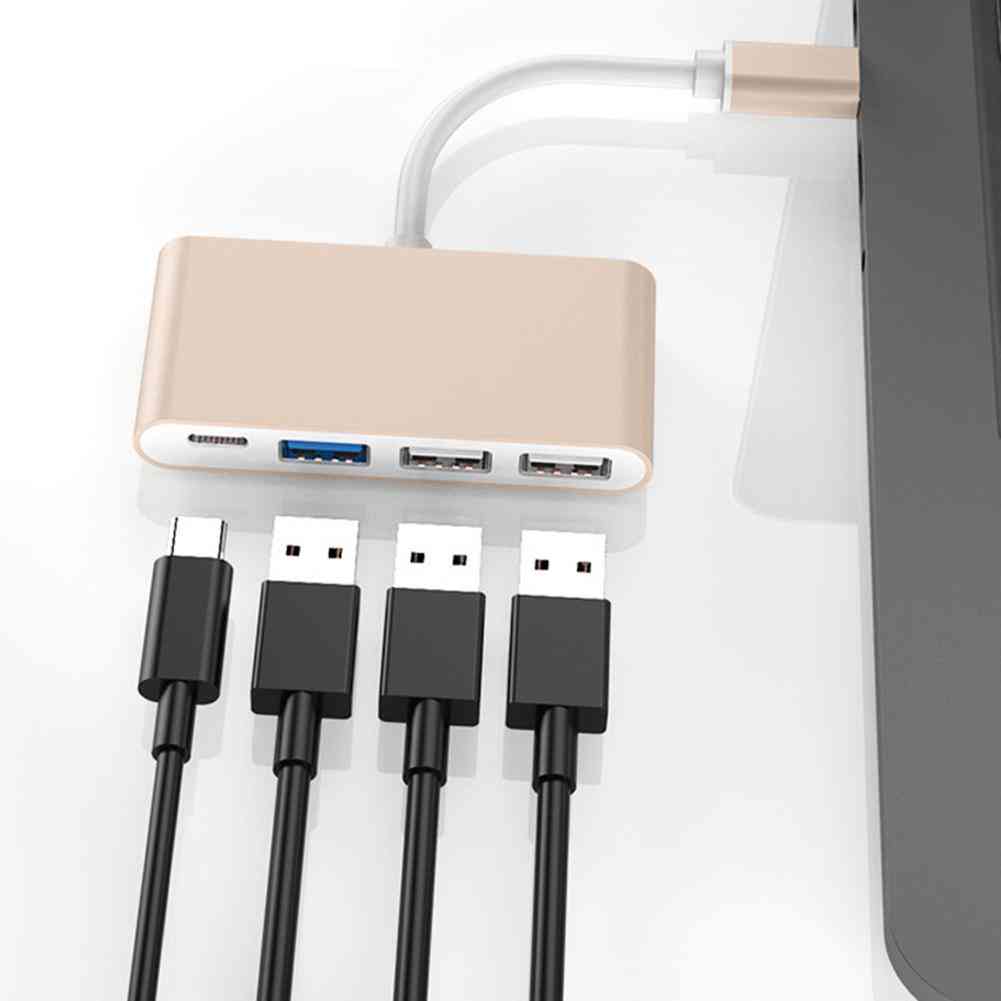 C-típusú USB 2.0 / 3.0 átalakító adapter-4 az 1-ben hub
