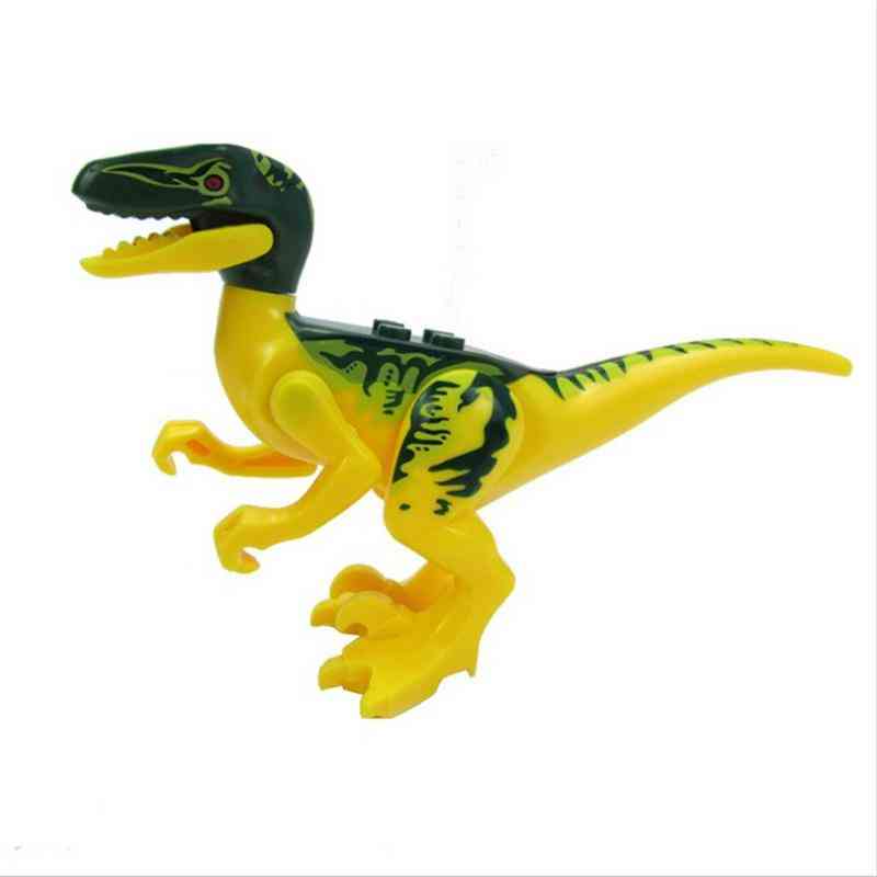 Farverige jurassic dinosaurer model sæt søde plastik dyr gaver legetøj - børn mini farver lille dinosaur - a