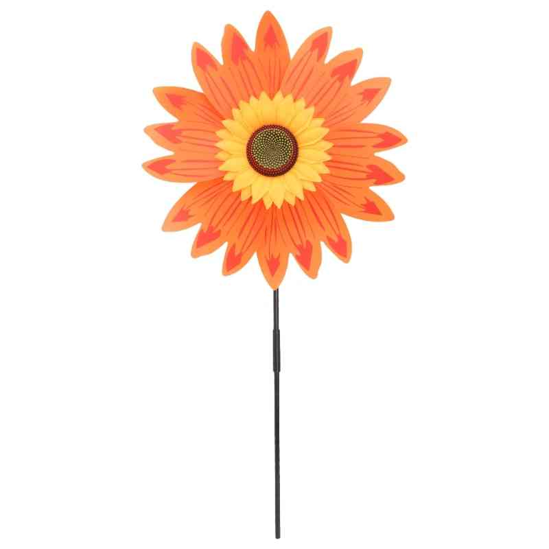 Suuri kaksikerroksinen auringonkukka - tuulimylly tuulen kiekkoa lelut piha puutarha sisustus