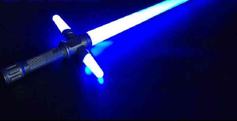 Světelný světelný meč -rgb laser, flexibilní, hudební hračka