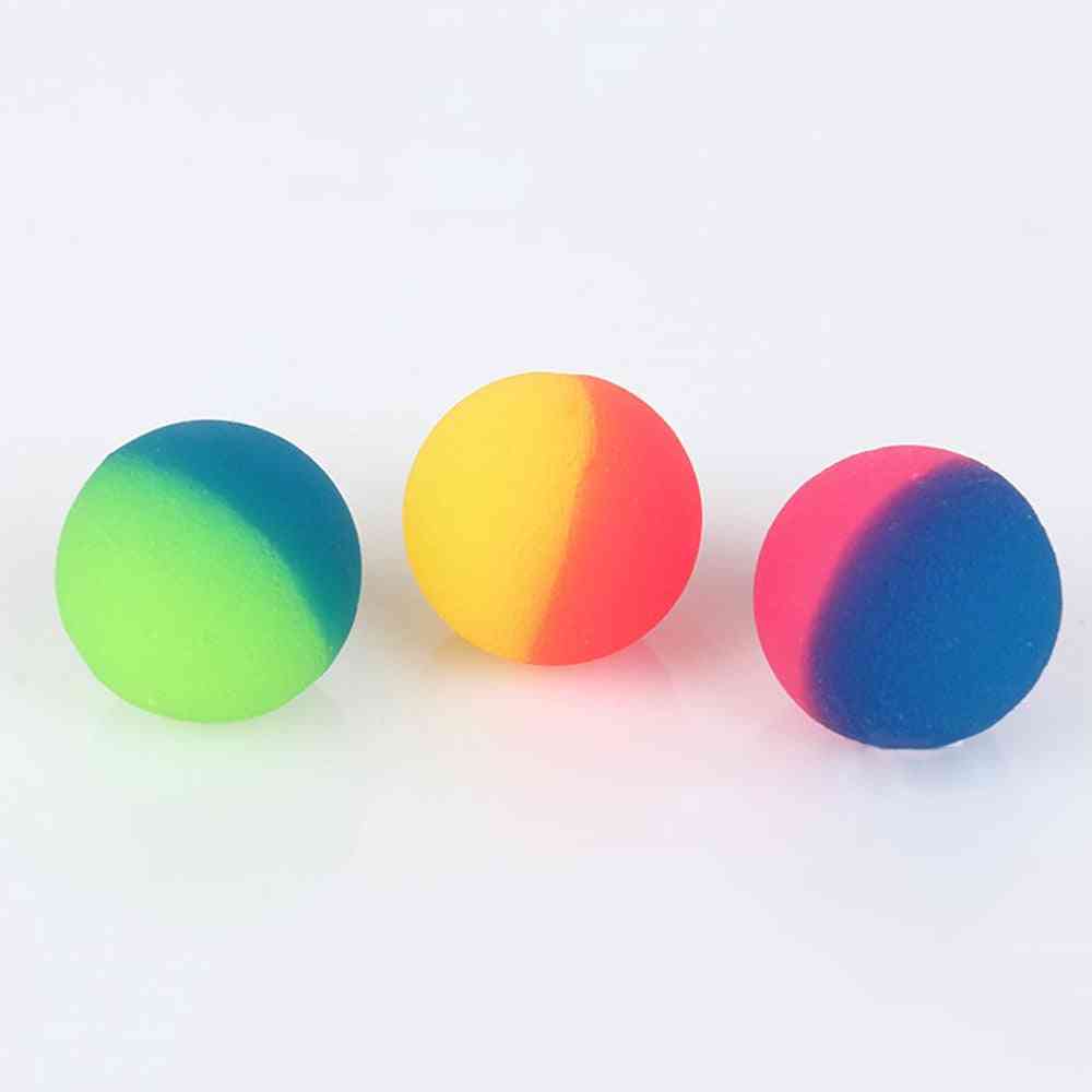3 Stück / Set bunte Spielzeugkugel gemischte Hüpfkugel, Kind elastische Gummi Kinder Kinder im Freien Bad Hüpfspielzeug - 25mm