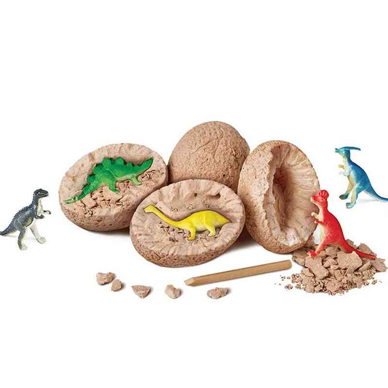 Giocattoli per bambini uovo di dinosauro jurassic world - modello di tirannosauro per bambini miniere scientifiche -