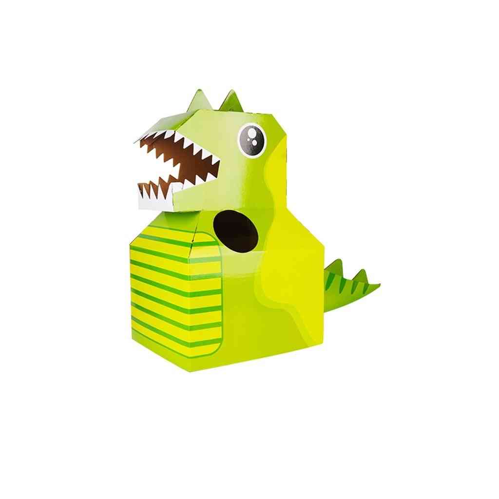 Children's Carton Toy - Paper Animal Can Wear Interaction Enhance Relationship