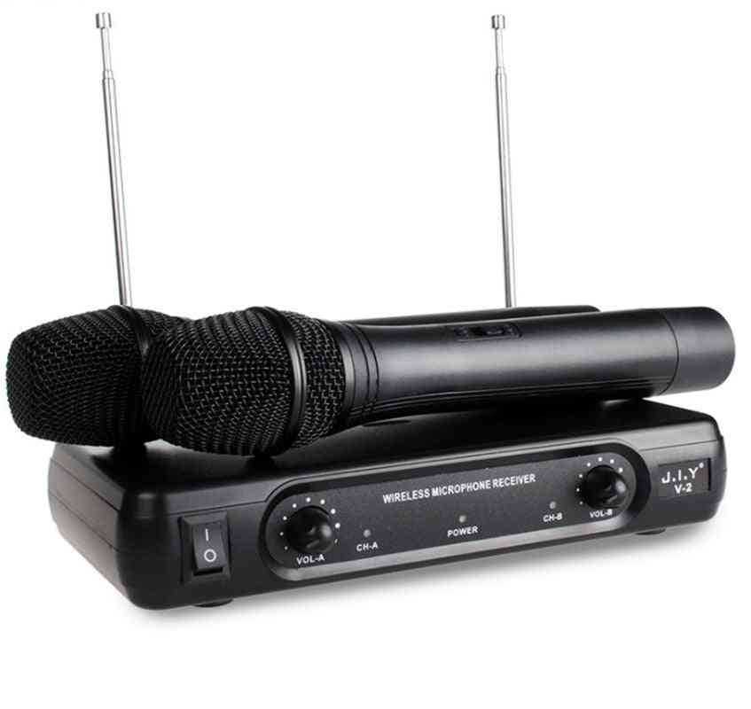 Handheld Wireless Karaoke Microphone & Player - Echo Mixer System