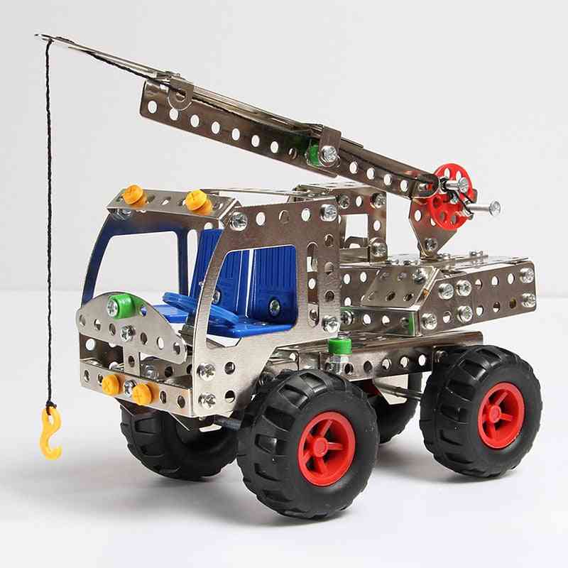 Diy Metal Engineering Car Series Assembling Building Blocks - Educational Science