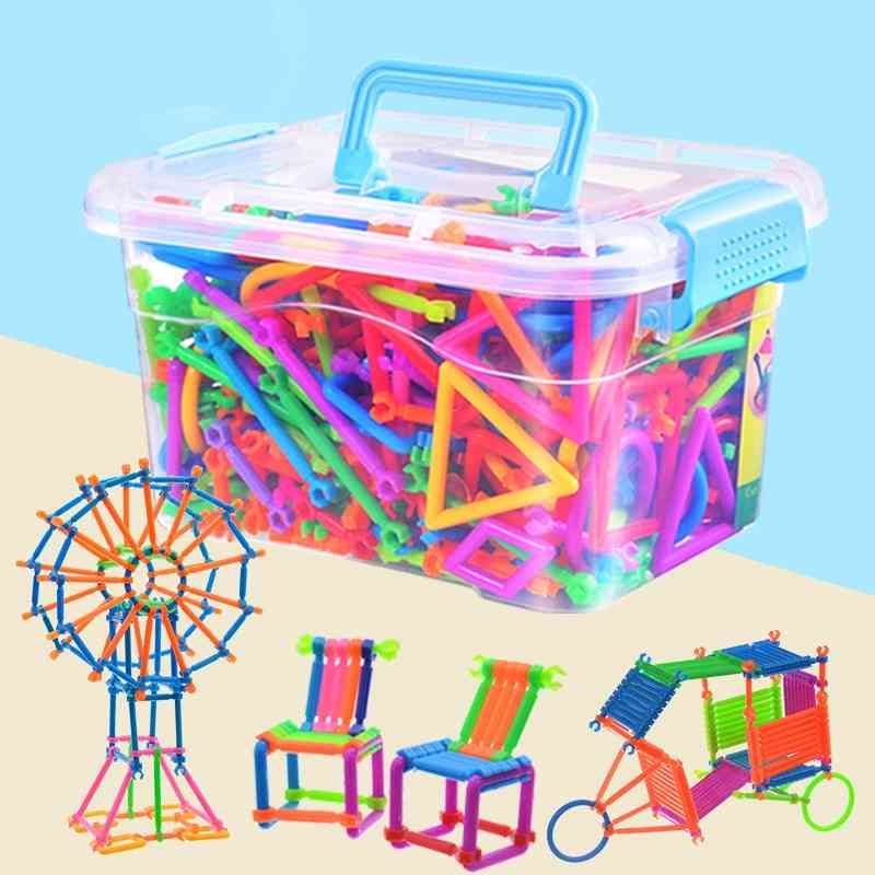 Puzzle d'assemblage d'orthographe en plastique pour enfants, blocs de blocs de construction intelligents, coutures, jouets d'armement pour enfants - 1000pcs en boîte