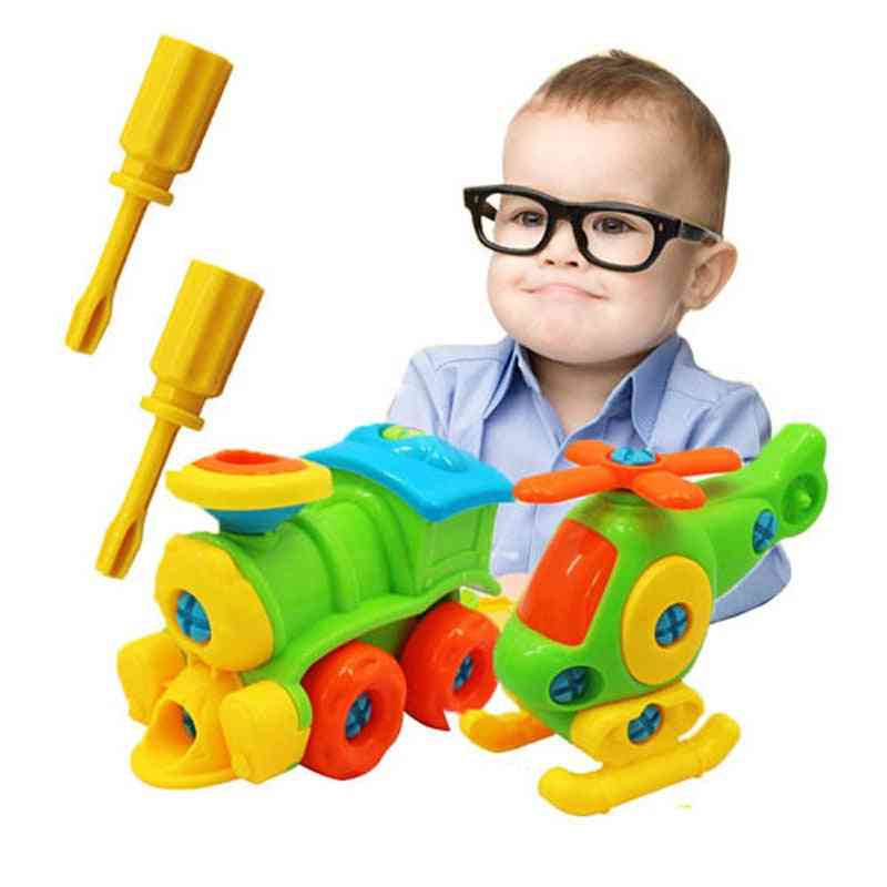 Puzzle Blocks Plastic Insert Train, Helicopter Shape Toy
