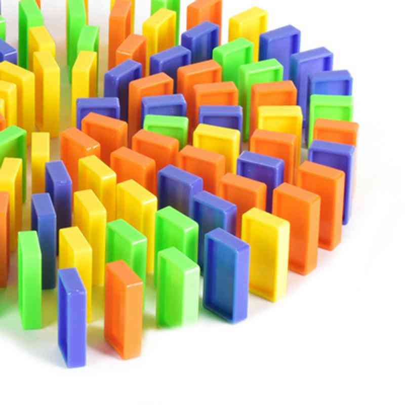 Crtani komplet za igračke u obliku vlaka-domino blokovi, ulošci za punjenje i umjetno drvo kaktusa za