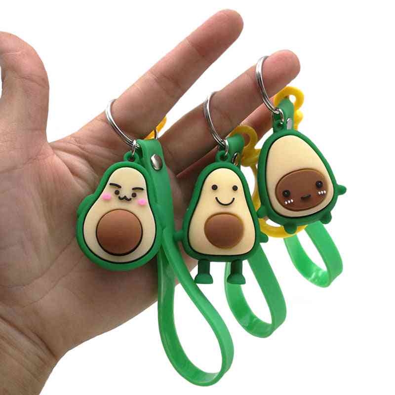 Cute Creative Avocado Design, Stuffed And Plush Toy Keychain