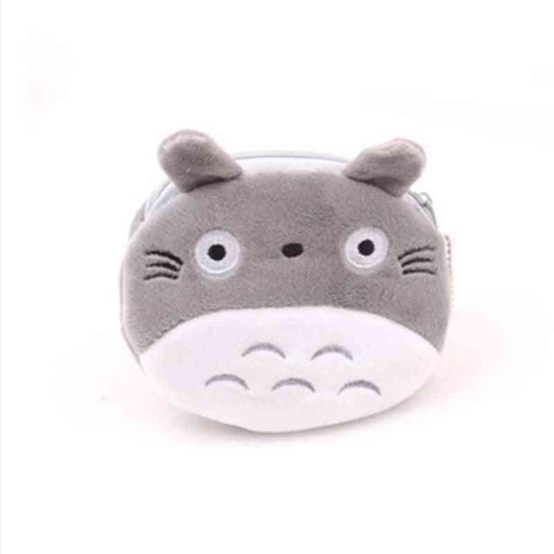 Niedliche Plüschgeldbörse für Münzen Bleistift Spielzeug Tasche Totoro Design - l-1
