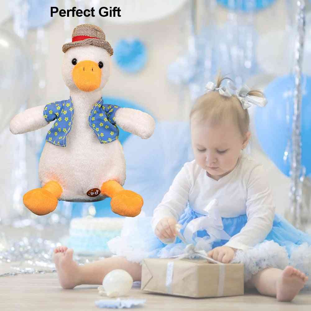 Electronic Talking And Rocking, Chargeable Plush Duck Toy For Kids