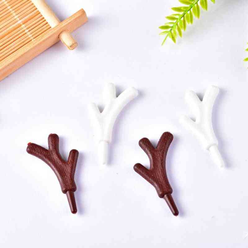 Plastic Mini Snowman Hands Antler Branches- Diy Ornament Christmas Snowman Decoration Craft Staghorns Doll Making Accessories