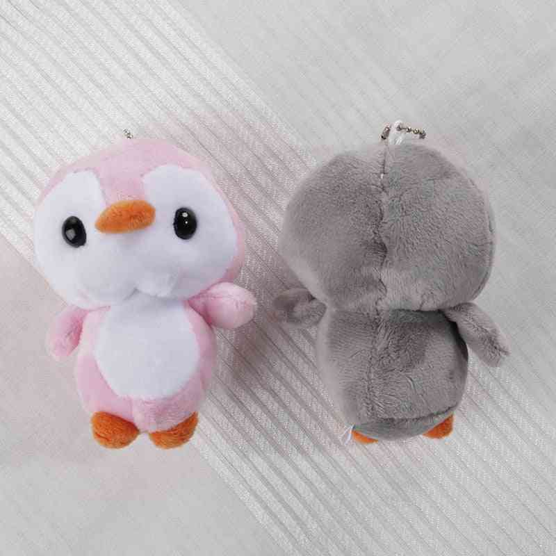 Pingouin en peluche porte-clés anneau poupée, porte clef couvercle de clé pendentif pluff infantile carillon de vent beau bébé landau infantile peluches