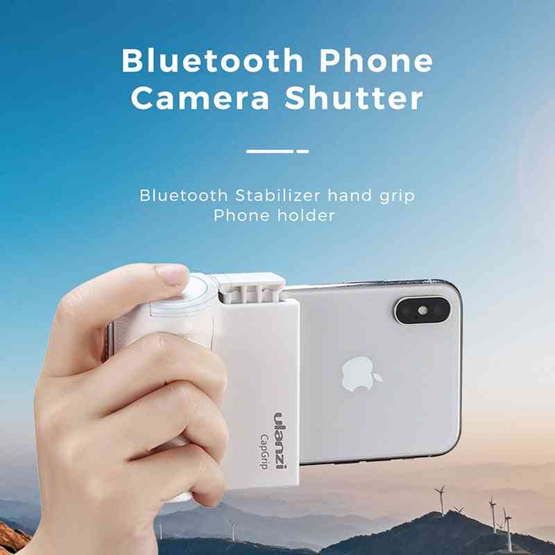Ulanzi capgrip wireless bluetooth selfie booster pentru 2 în 1 video telefon telefon adaptor, suport mâner mâner stand trepied montare