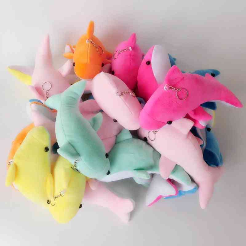 2pcs 10cm Stuffed Animals Plush Keychains Dolphin Plush Toy- Cute Educational For Llavero Kawaii Oyuncak (10 Cm 2 Pcs)