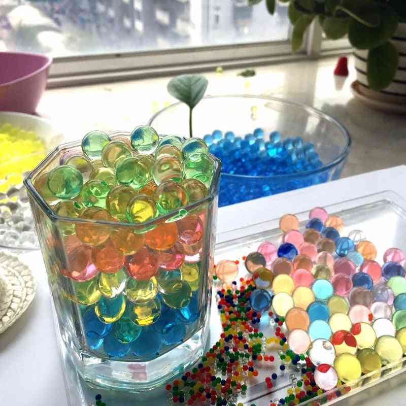 Kristal bodem hydrogel speelgoed pistool gel bal polymeer water kralen bloem / bruiloft / decoratie groeiende water ballen gift-