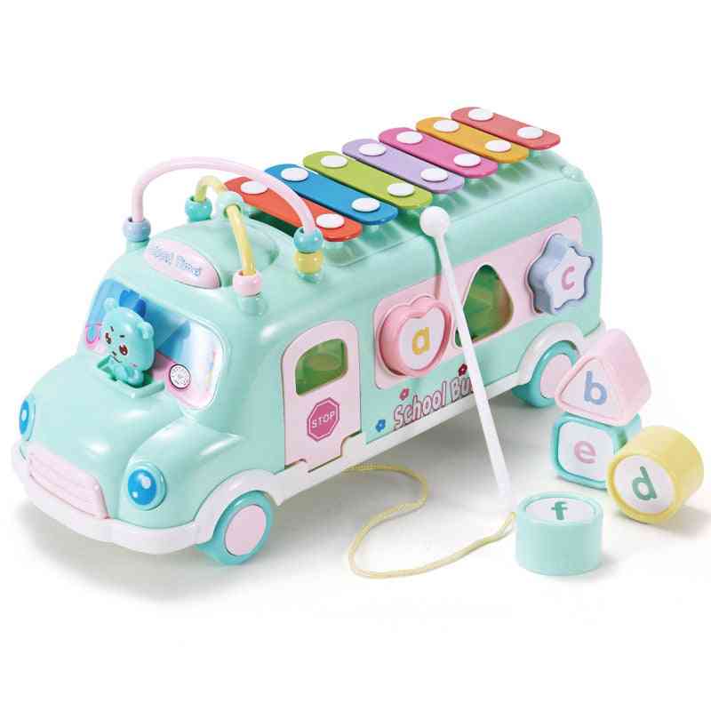 Plastic Xylophone Bus Car Music Instrument Toy