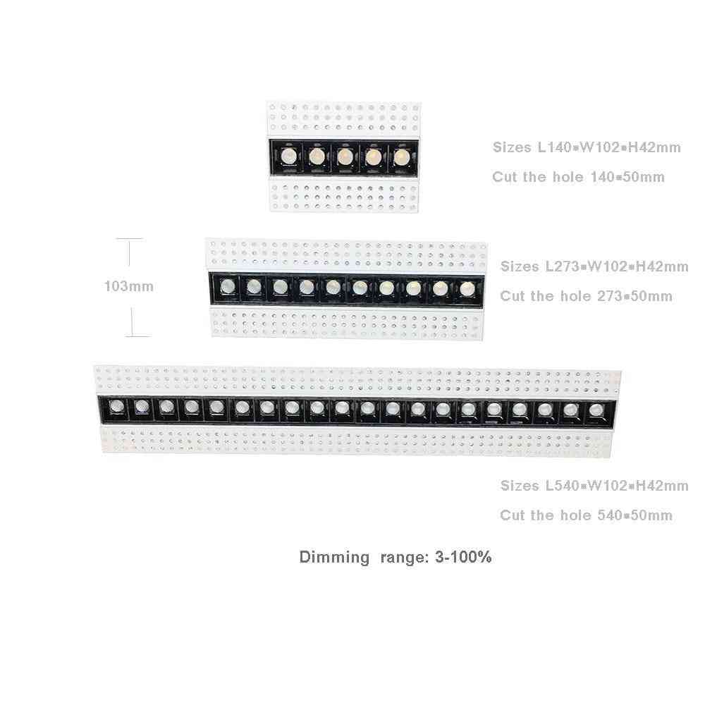 LED magnétique à écran noir anti-éblouissement illimité sans scintillement - blanc 4000k / 5w dali 15 deg.