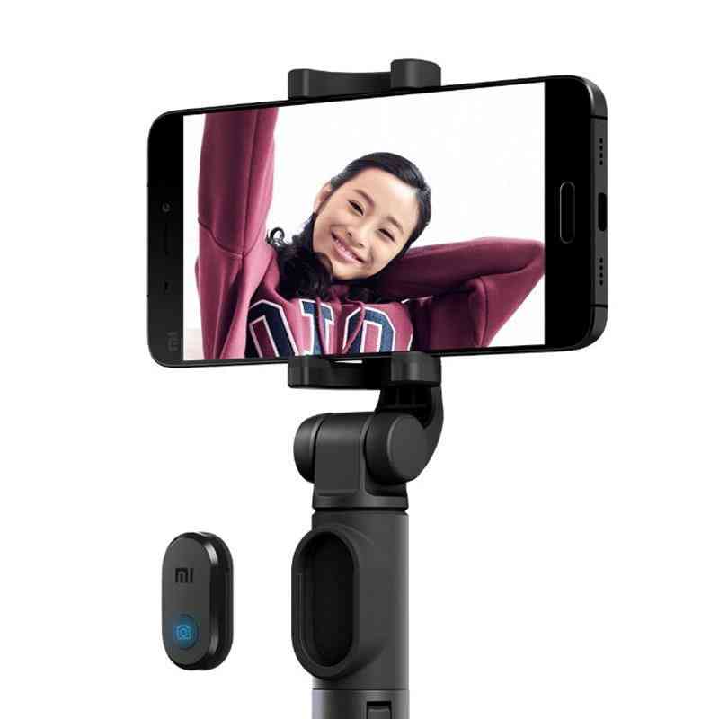 Xiaomi-monopod mi-selfie-stick bluetooth-stativ med trådlös fjärrkontroll, 360-rotationsveckbar för Android iOS