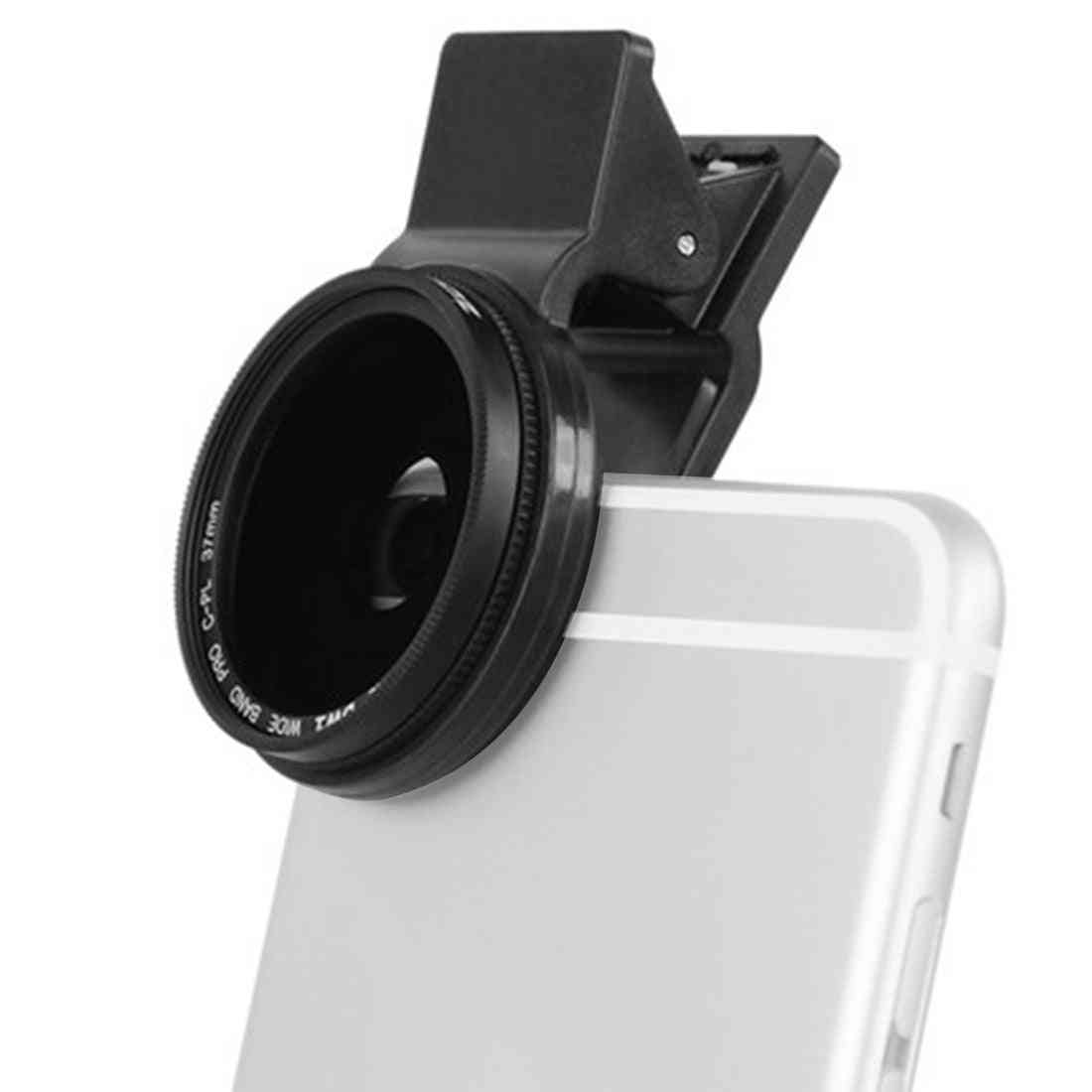 Obiettivo cpl polarizzatore circolare fotocamera professionale da 37 mm per iphone 7 6s plus samsung galaxy huawei htc windows android (37mm)