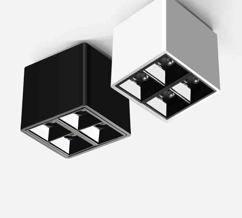 Moderne stijl wit, zwart led voor plafond, 8w led - zwart / 8w 4000k