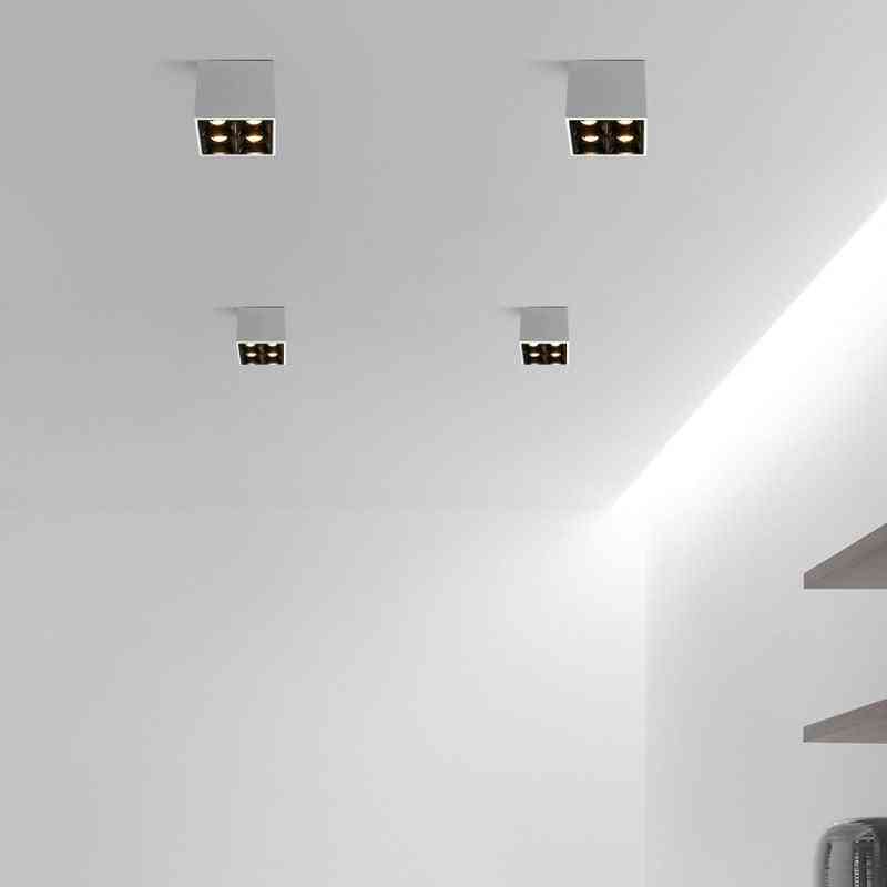 Moderne stil hvid, sort LED til loft, 8W LED - sort / 8W 4000K