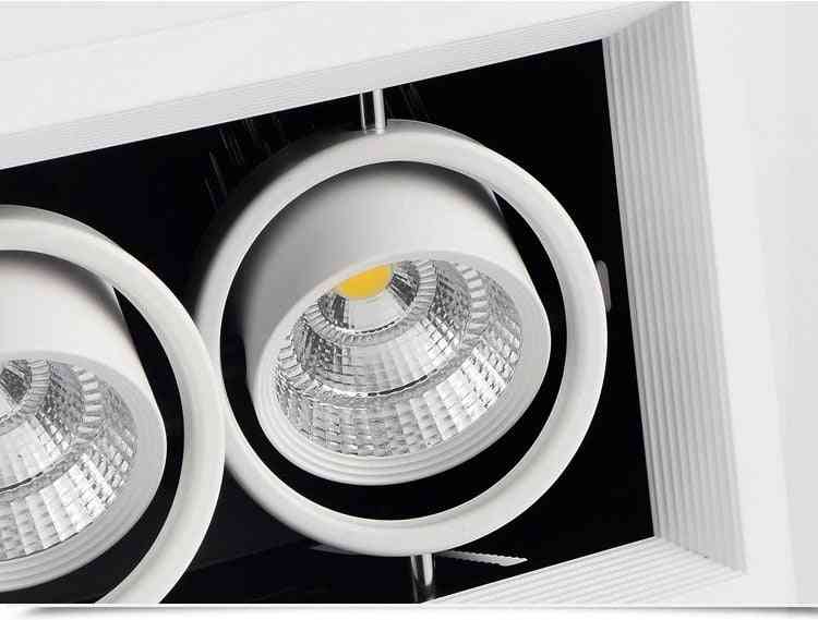 Lampa LED do fasoli 21W - podświetlana lampa kratka - biała