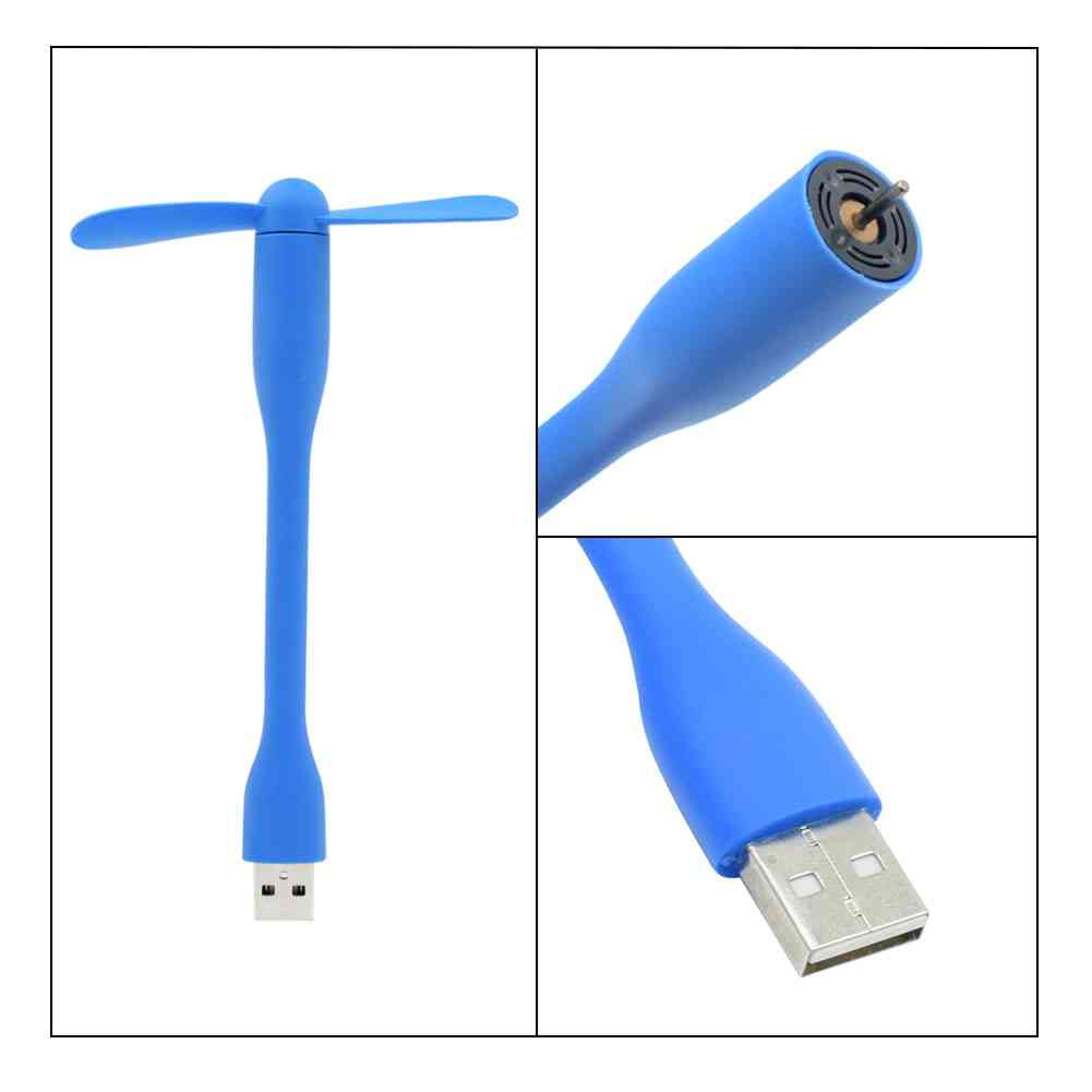 Portable And Flexible Mini Usb Fan For Tablet, Power Bank, Laptops