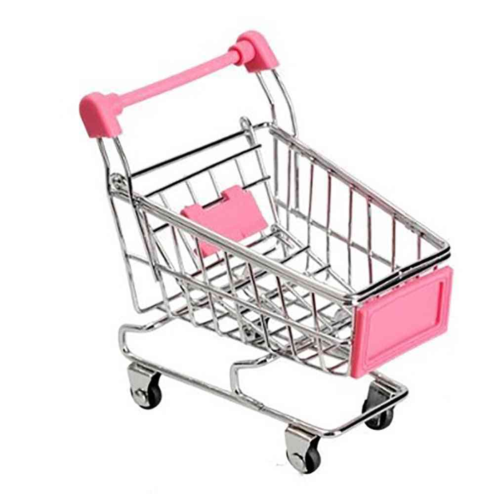 Mini carrinho de mão infantil criativo - simulação de carrinho de compras de pequeno supermercado brincar de brinquedos carrinhos de criança presente