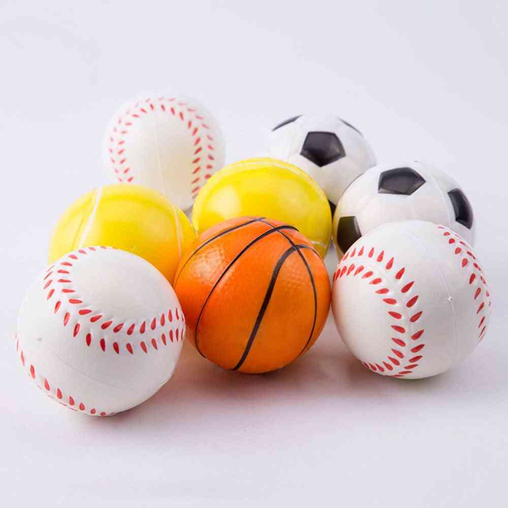Basketball, Baseball, Football, Tennis Exercise, Soft Elastic Stress Reliever Ball