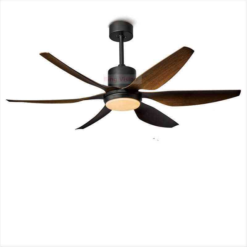 Wind Ceiling Fan With Led Light And Remote Control