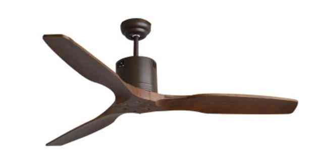 52inch Wooden Ceiling Fan Without Light With Remote Control
