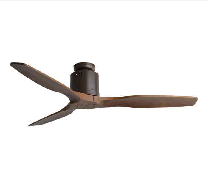 52inch Wooden Ceiling Fan Without Light With Remote Control