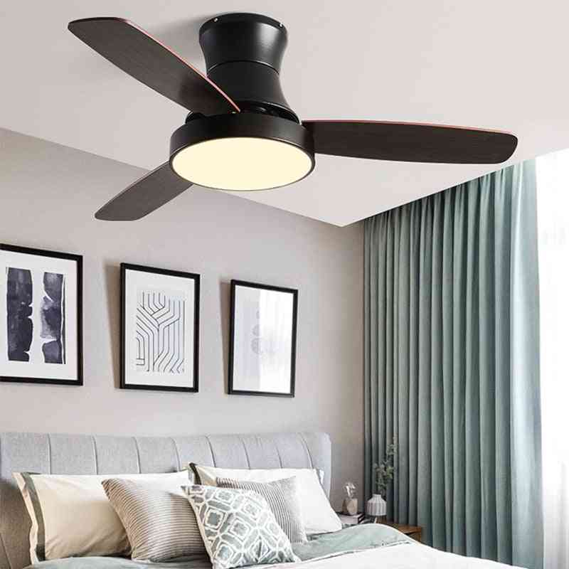 Plafondventilator met lamp voor eetkamer, woonkamer, houten type eenvoudig ontworpen - wit / 42inch / 110v