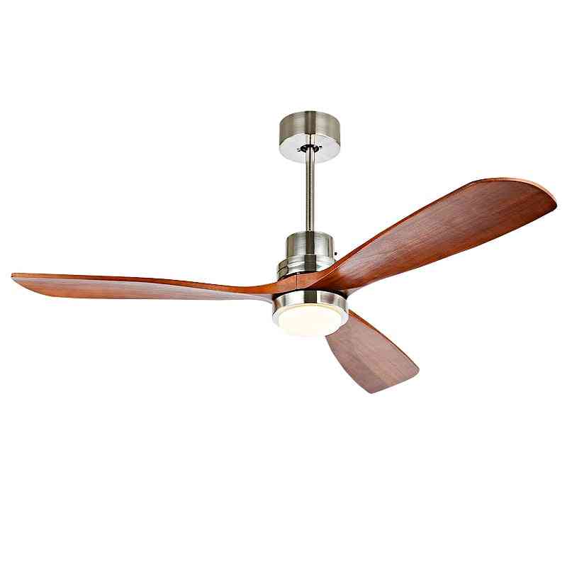 Wood Ceiling Fans With Lights And Remote Control For Home, Hotels