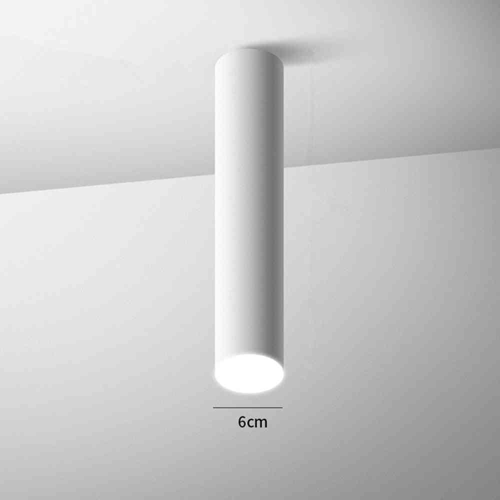 Spotlight natynkowa tuba led do sufitu - naturalny biały / biały długość 75mm