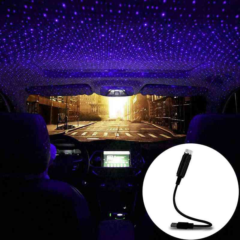 Led Car Roof Star Projector - Usb Laser Projection Night Light Lamp