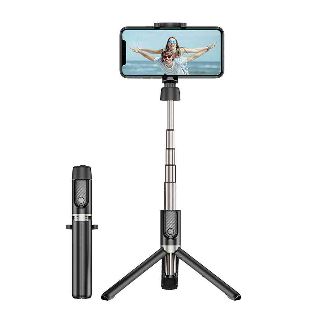 Portable Foldable Handheld Smartphone Camera Tripod - Bluetooth Selfie Stick