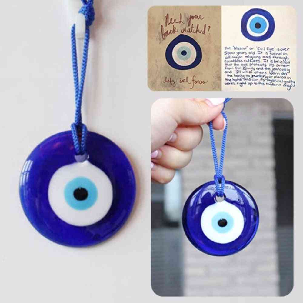 Fashion Lucky Turkish Greek Evil Blue Eye- Charm Pendant