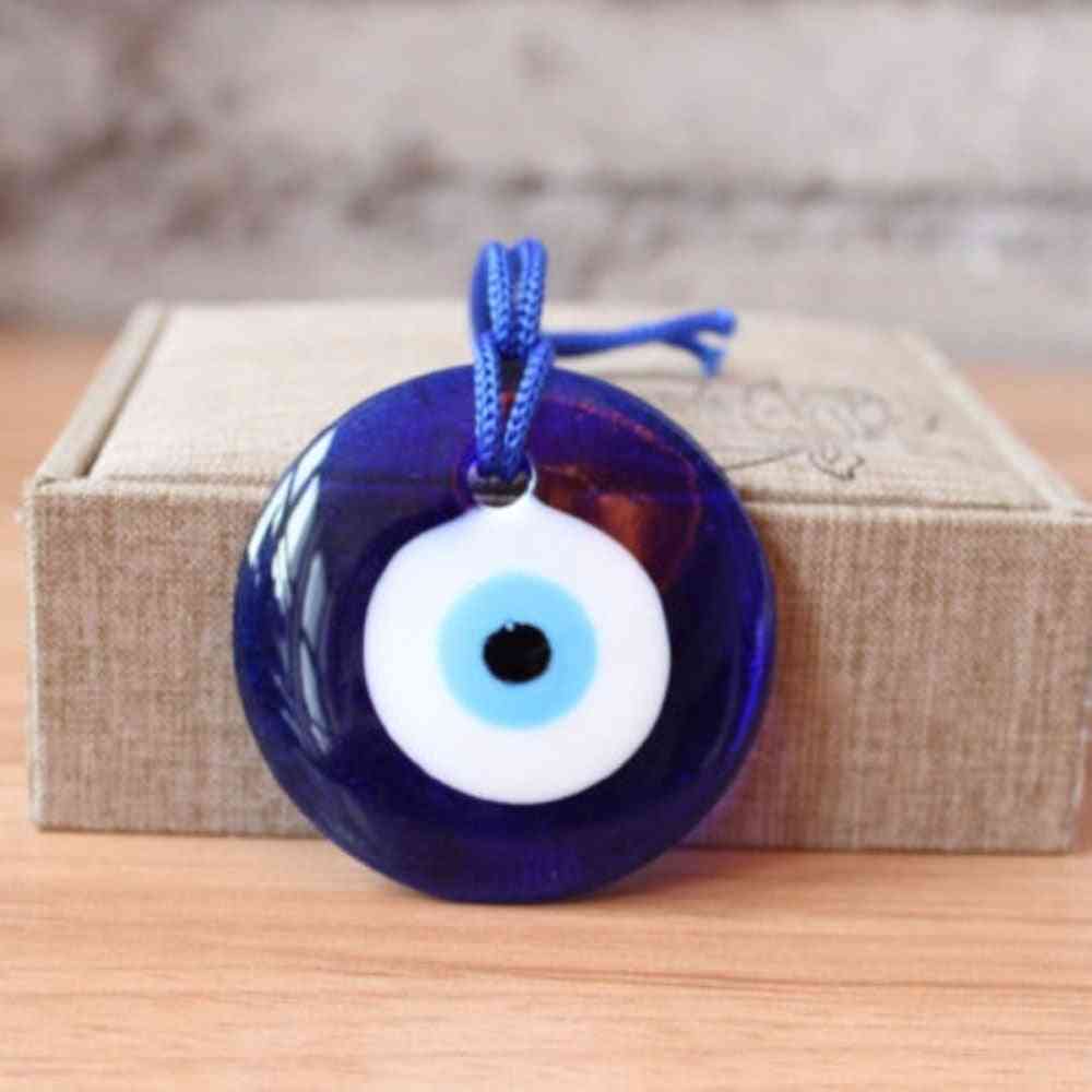 Moda fortunato turco greco male occhio blu ciondolo fascino regalo - vetro lampwork blu auto casa amuleto kabbalah più dimensioni