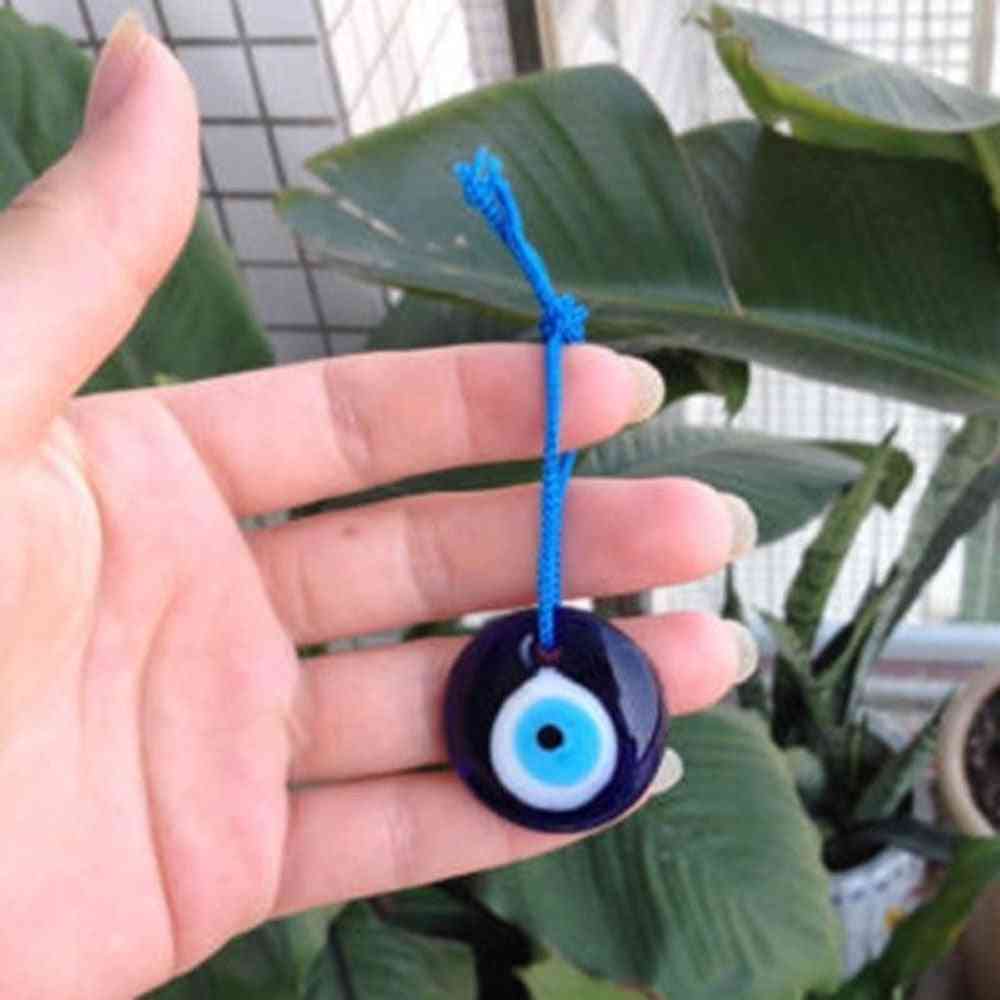 Moda fortunato turco greco male occhio blu ciondolo fascino regalo - vetro lampwork blu auto casa amuleto kabbalah più dimensioni