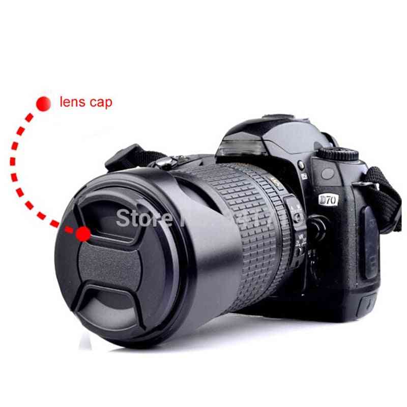 Camera Lens Cap - Snap On Center For Canon/nikon/sony
