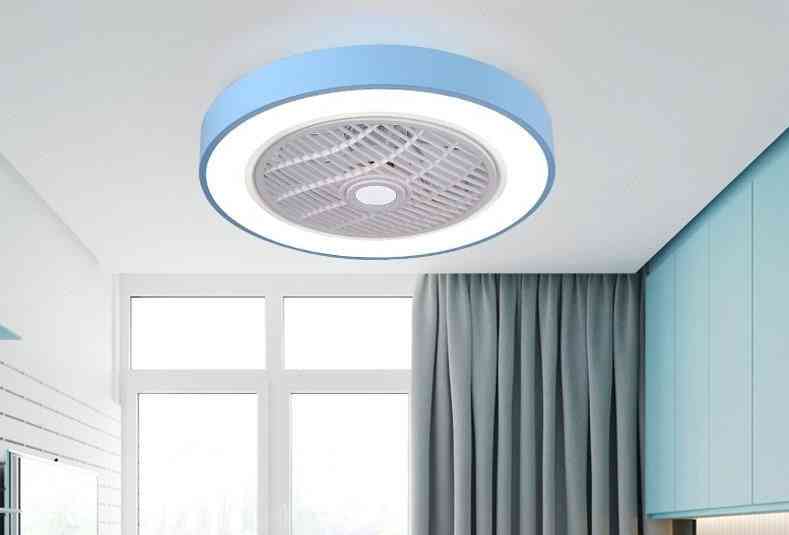 40w, Remote Control, Led Ceiling Fan Lamp For Living Room, Dining Room