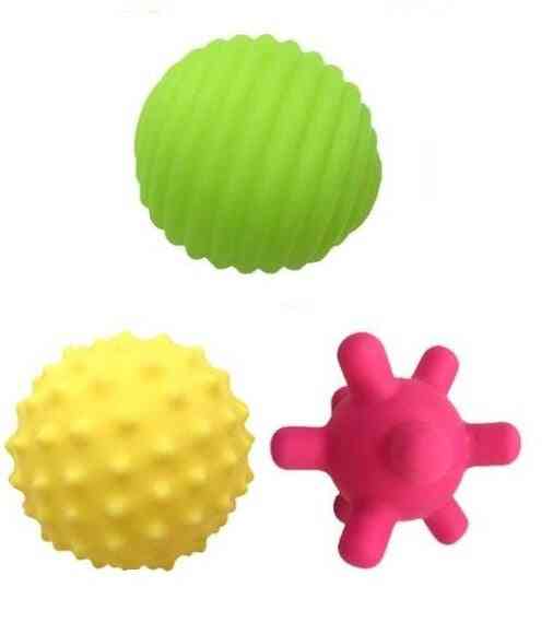 Cute Shape Design, Soft Rubber Textured, Multi-sensory Tactile Ball Toy For Infants