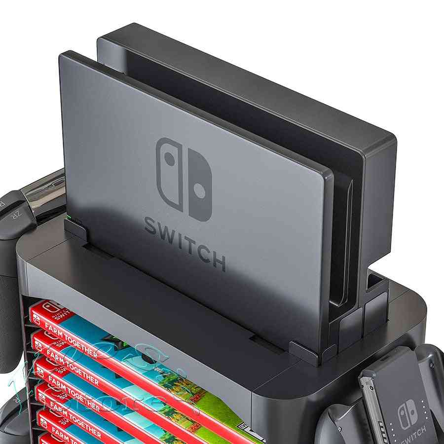 Nintendos nintend switch příslušenství konzoly pro stojan na skladování skříně, herní cd disk joycon pro ovladač držák věž