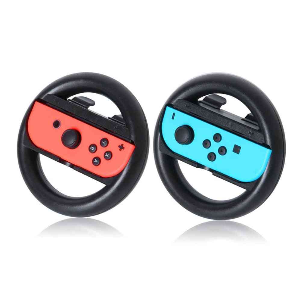 Joy-con-wheel para nintendo switch racing game wheel controller, suporte ns joy-con grip cart - preto