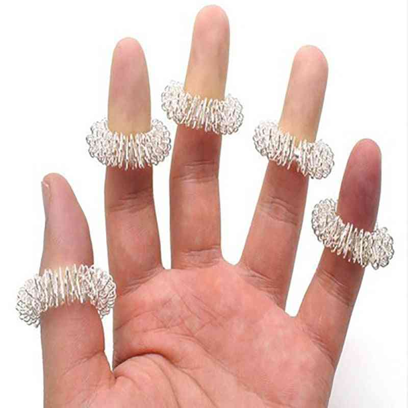 Masajeador de dedos, anillo de masaje descompresión reducir juguete - 1