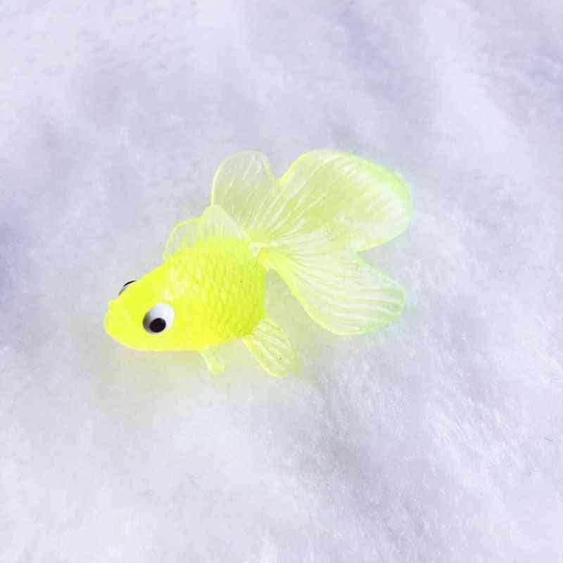 20 pz / lotto 4 cm pesci d'oro giocattoli per bambini - simulazione di pesci rossi in gomma morbida giocattoli da pesca per bambini sport divertenti all'aria aperta (20 pezzi) -